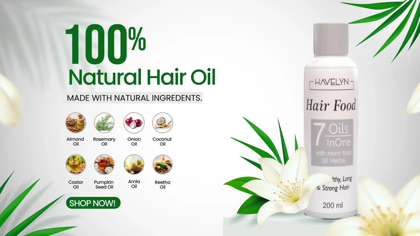 Havelyn Hair Food Oil For Stronge Hair And Hair Regrowth (ORIGIANL).